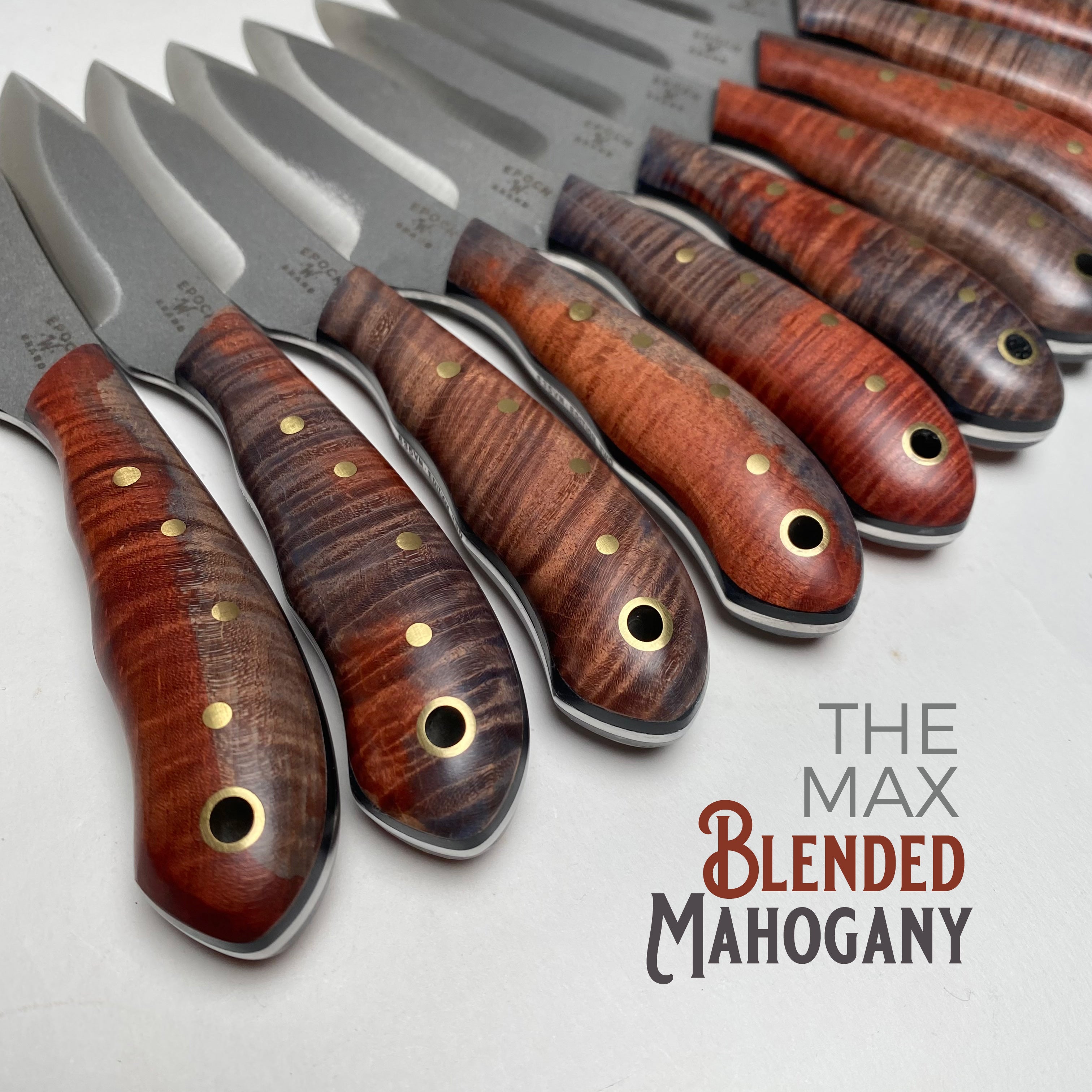 Mahogany Hand Embellished EPOCH Max – Woody Brand Knives