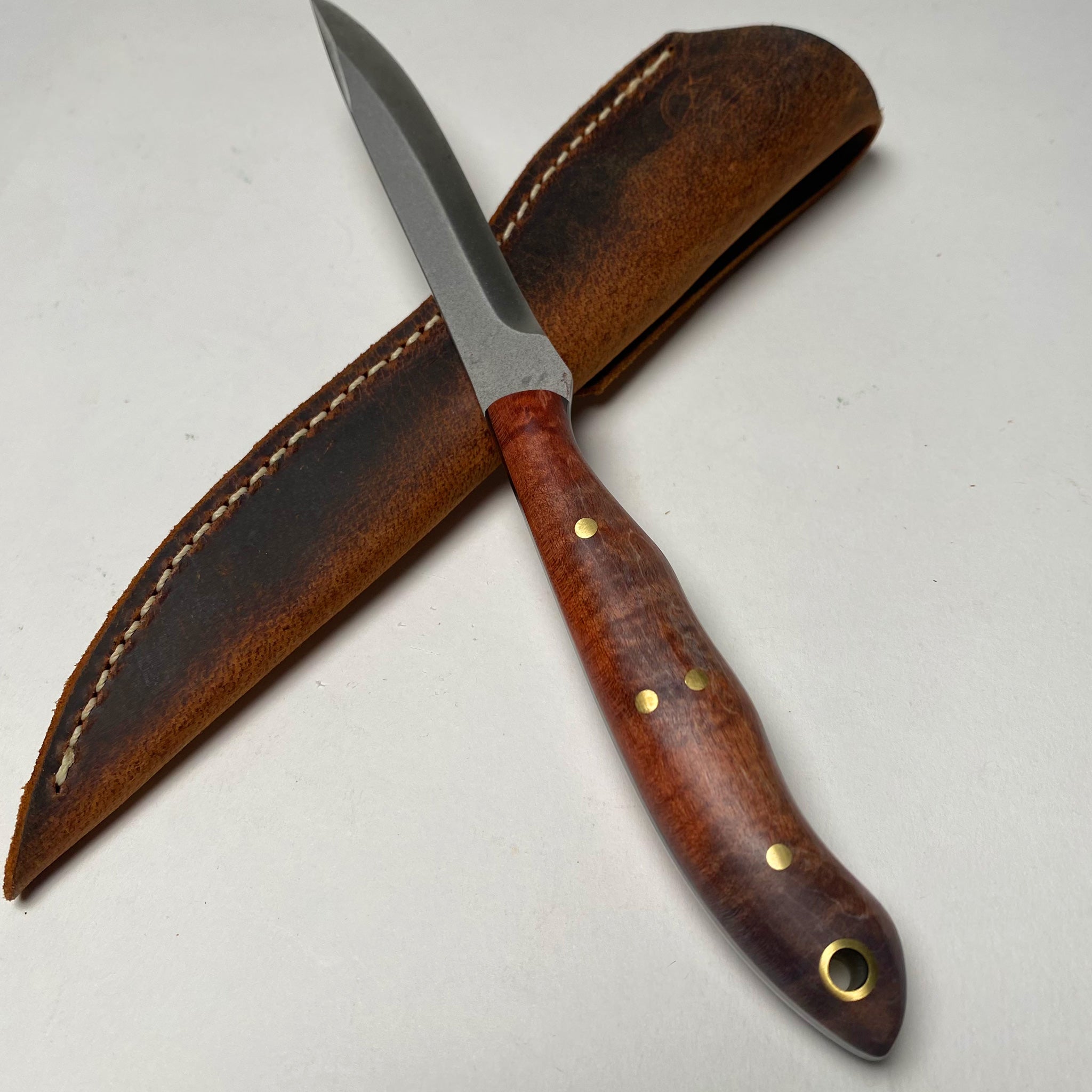 Mahogany Hand Embellished EPOCH Nomad – Woody Brand Knives