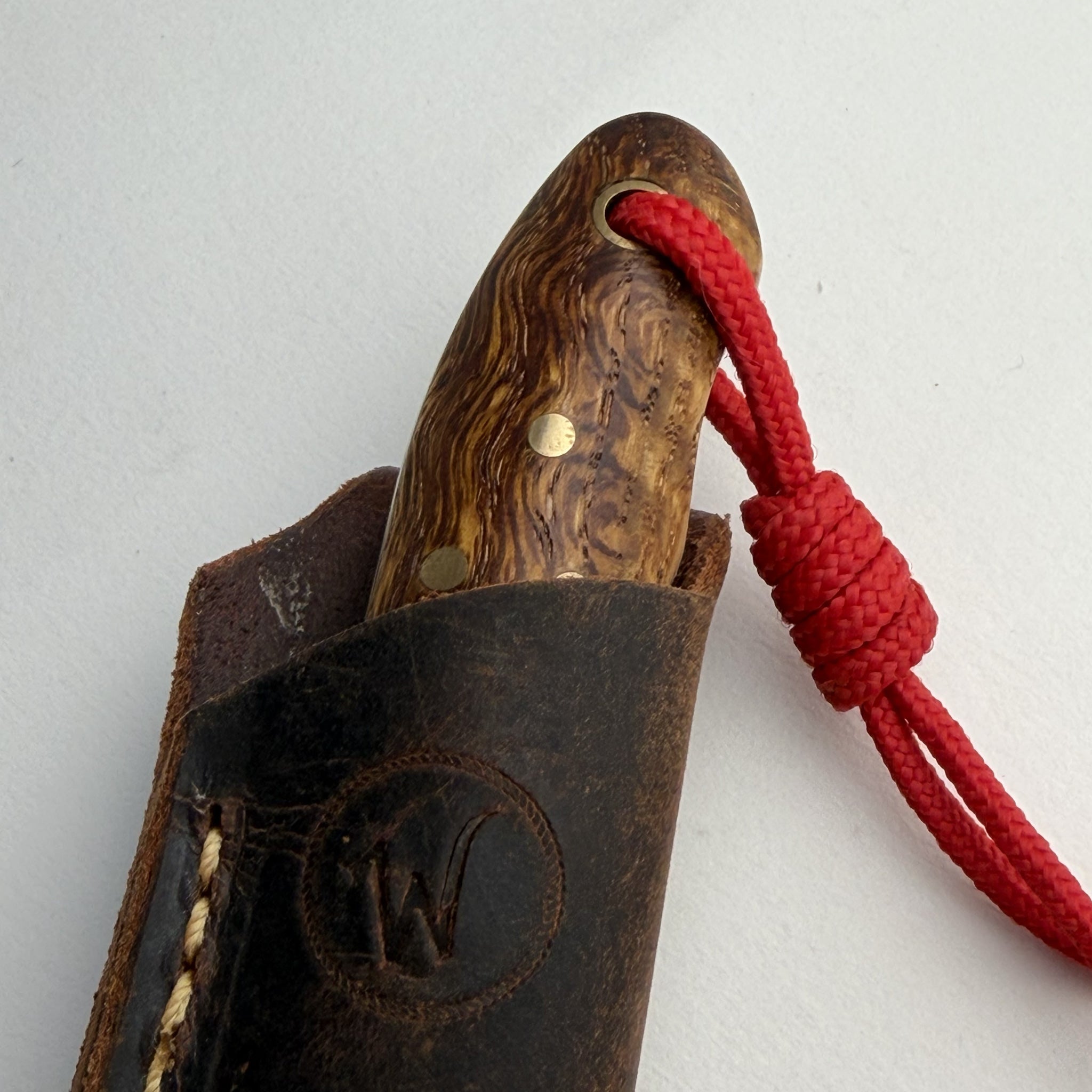 Woody's Damascus & Burl Oak Hawkbill (Handmade One & Only)