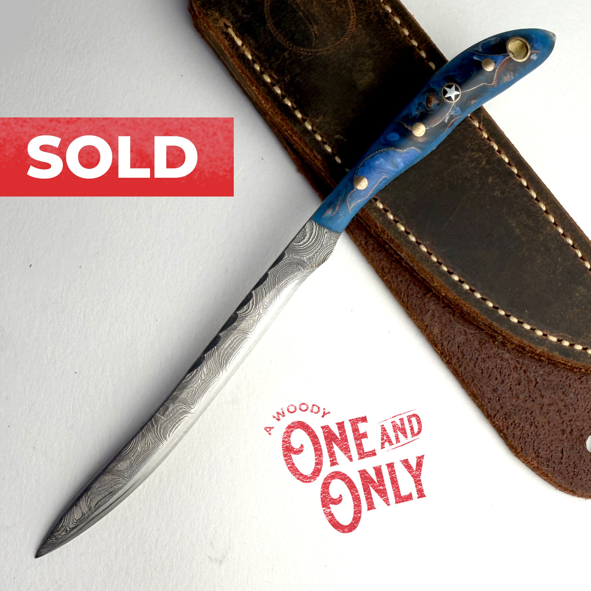 Woody's Damascus Starry Night Small Wonder (Handmade One & Only)