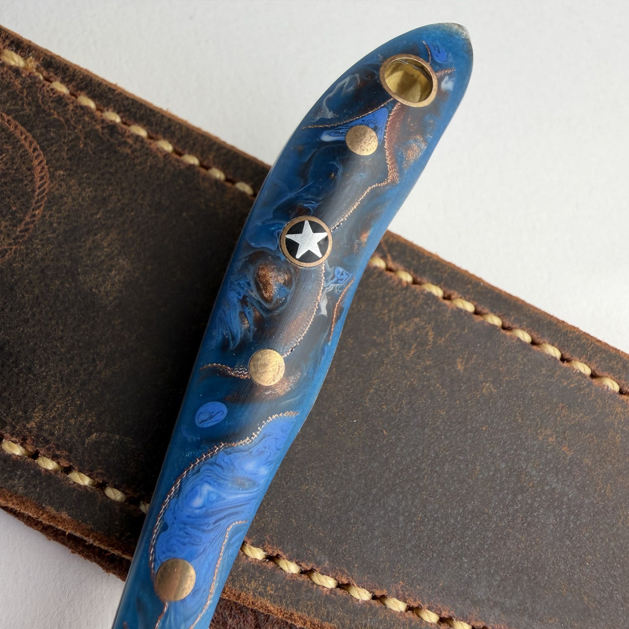 Woody's Damascus Starry Night Small Wonder (Handmade One & Only)