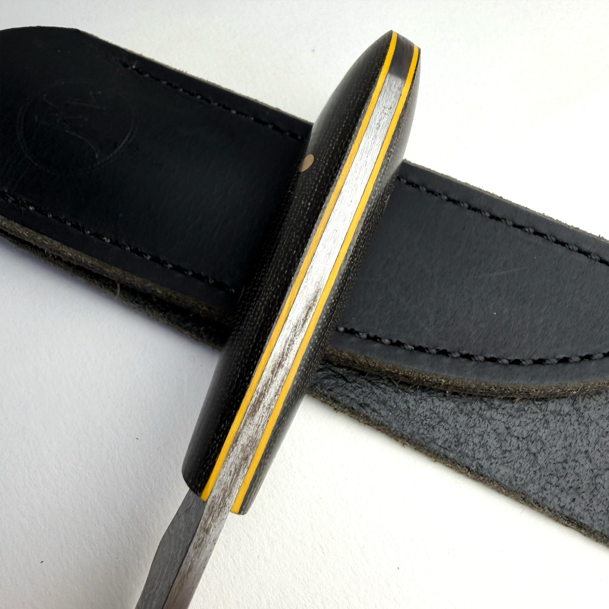 Woody's Damascus Drop Point Black Magic Stinger