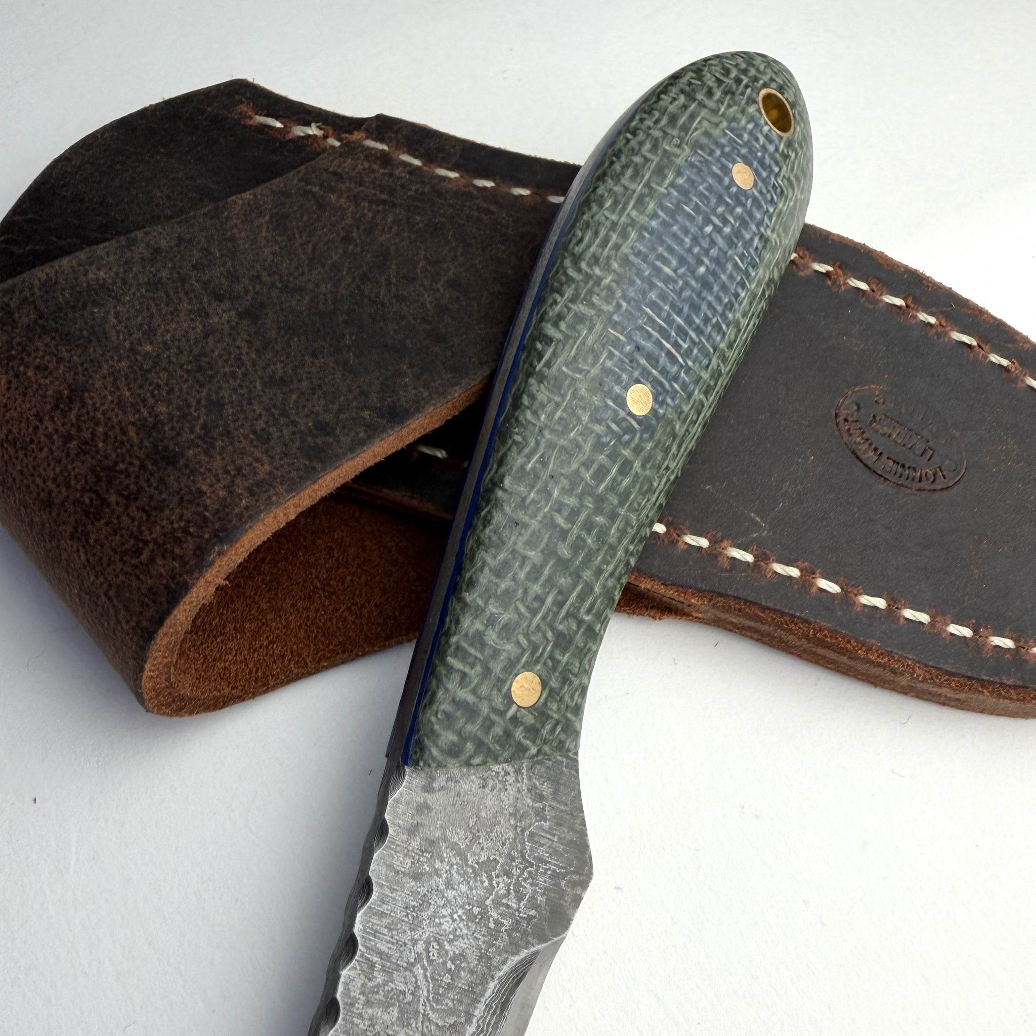 Woody's Damascus TR Max Field Knife