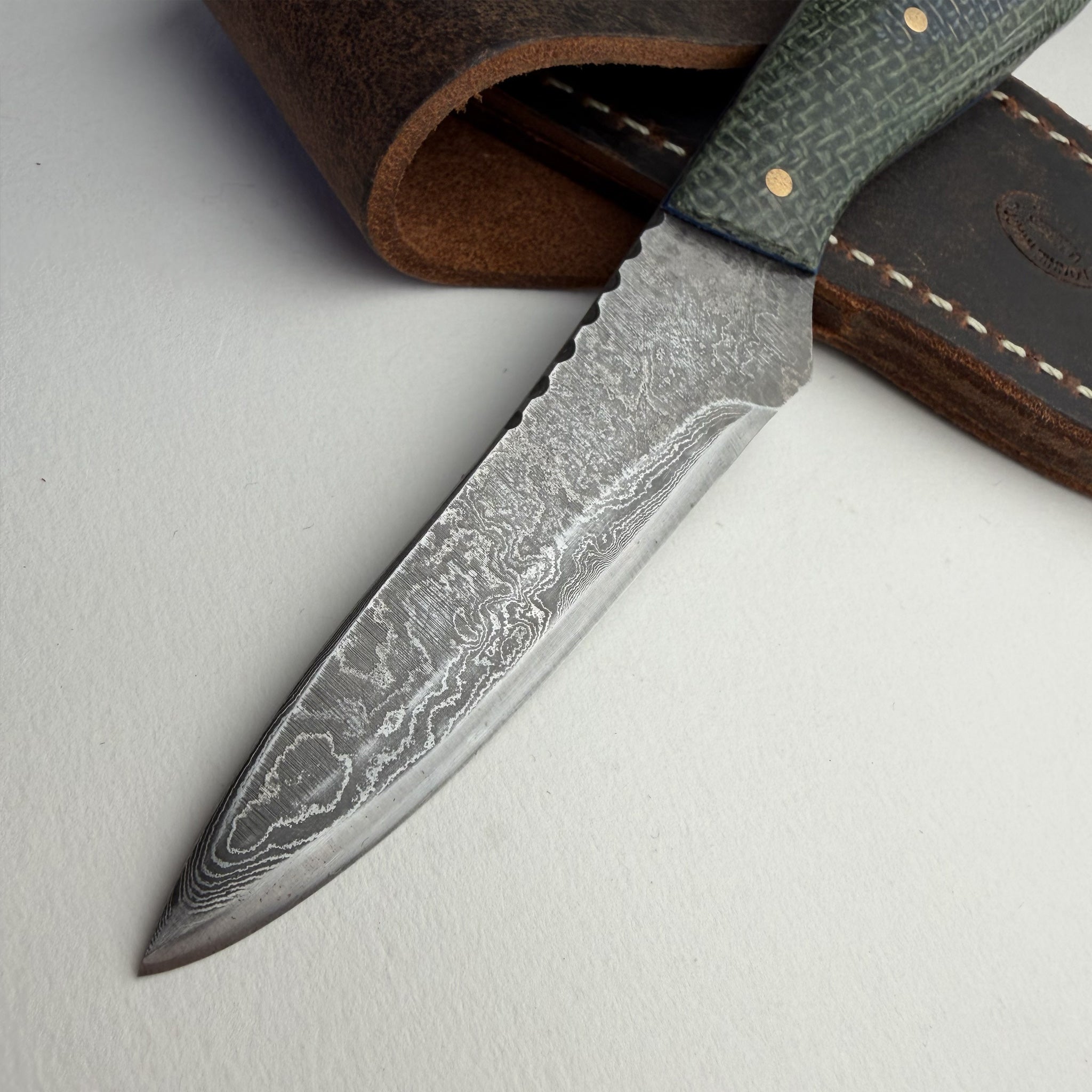 Woody's Damascus TR Max Field Knife