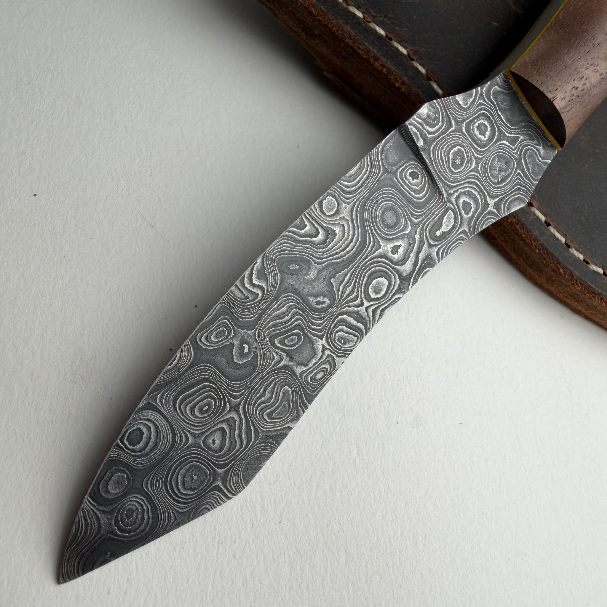 Gus' BuckShot Bama Damascus Gent's Sunday Carry Razor
