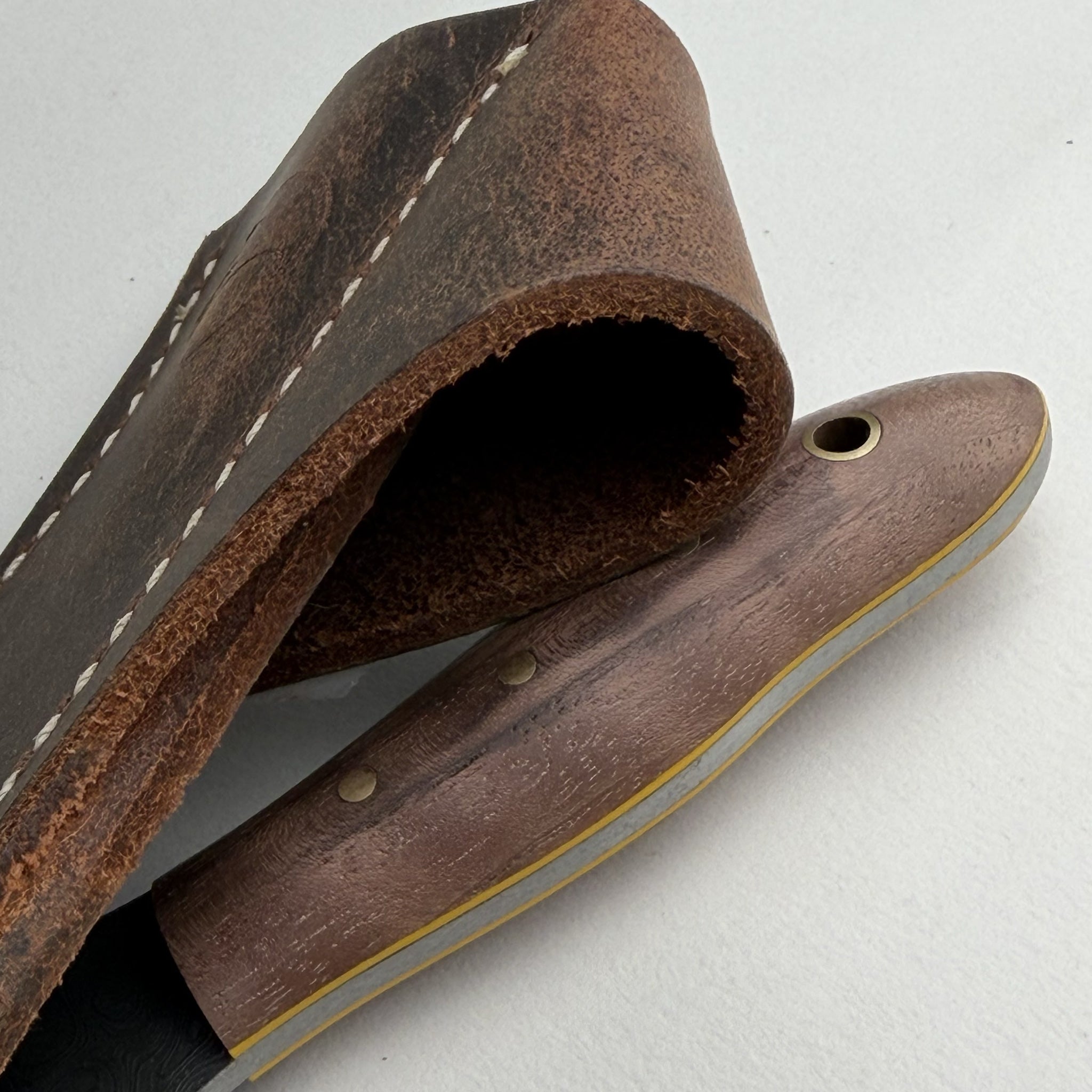 Gus' BuckShot Bama Damascus Gent's Sunday Carry Razor