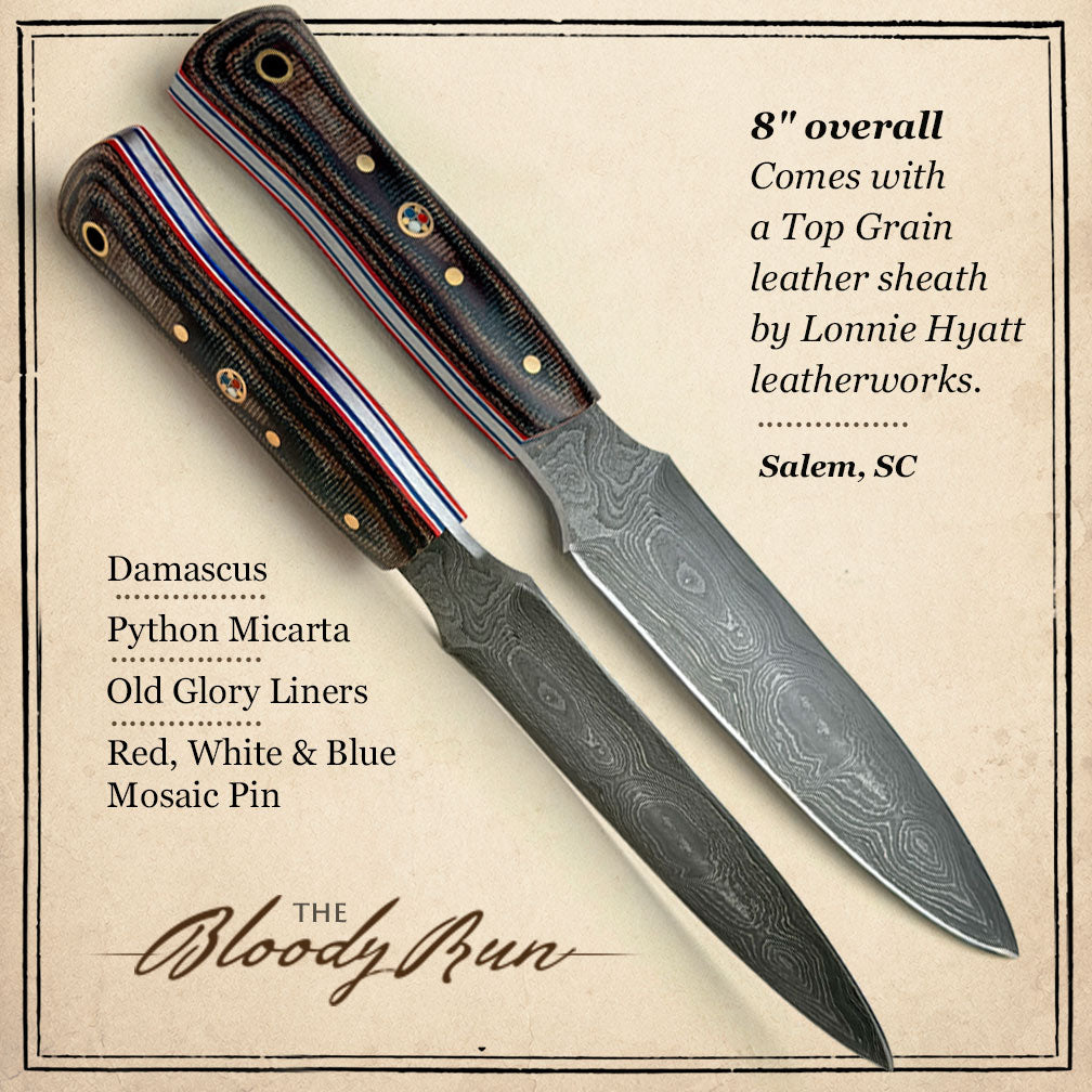 Handmade Bi-and-a-Half 8" Inaugural Bloody Run