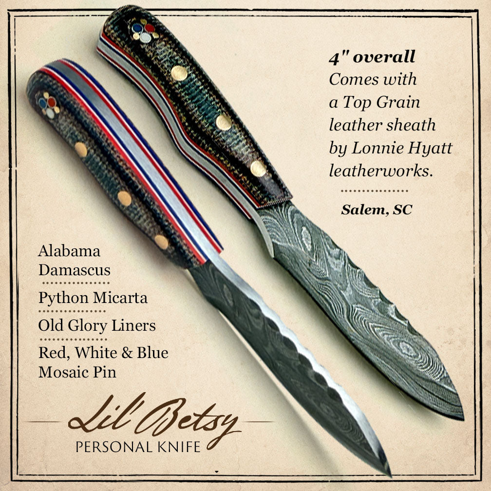 Handmade Bi-and-a-Half 4" Inaugural LIl' Betsy