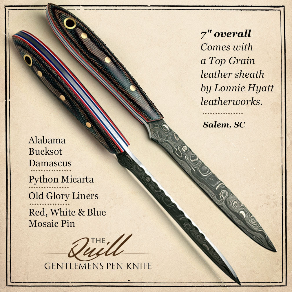 Handmade Bi-and-a-Half 7" Inaugural Quill