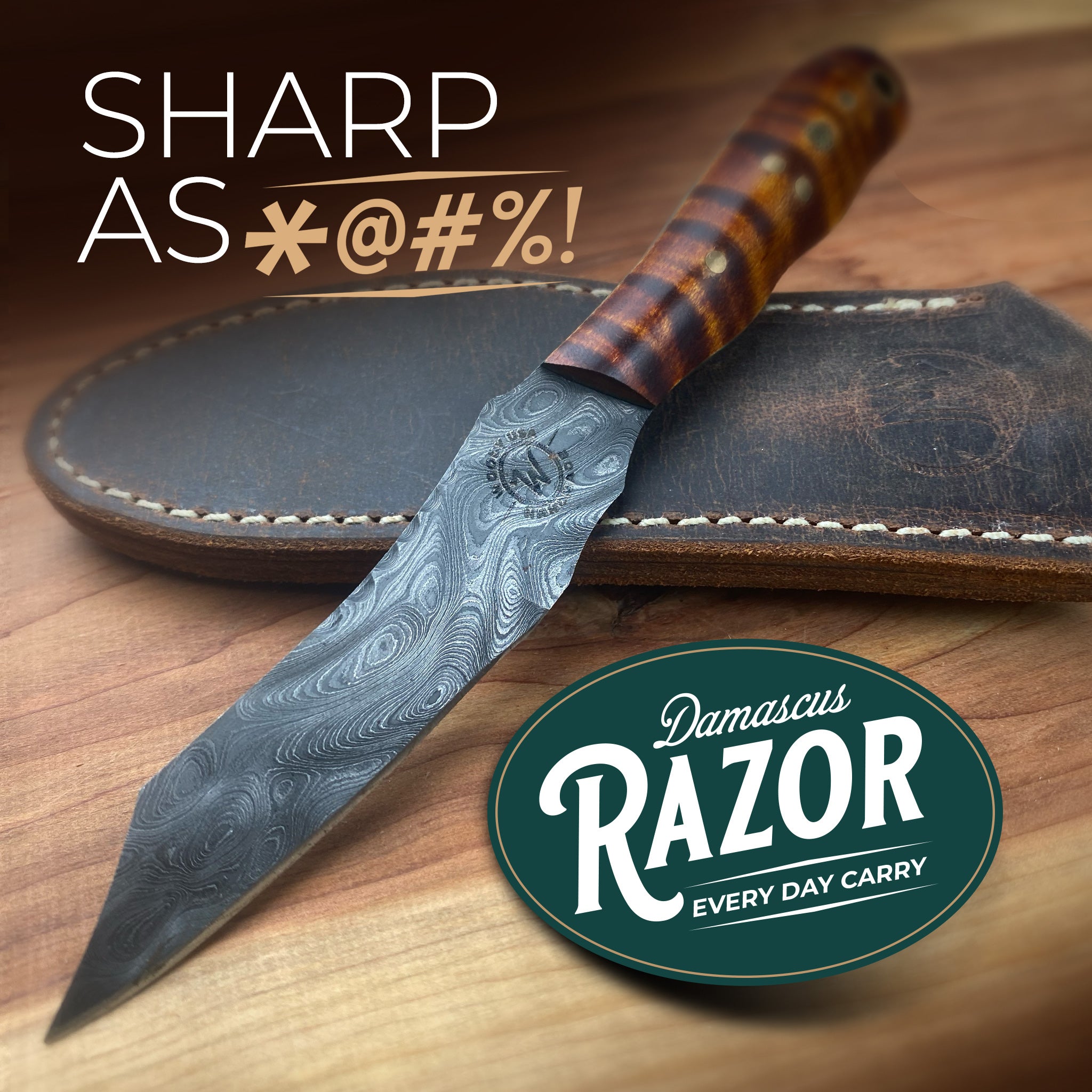 One & Only Damascus Razor EDC