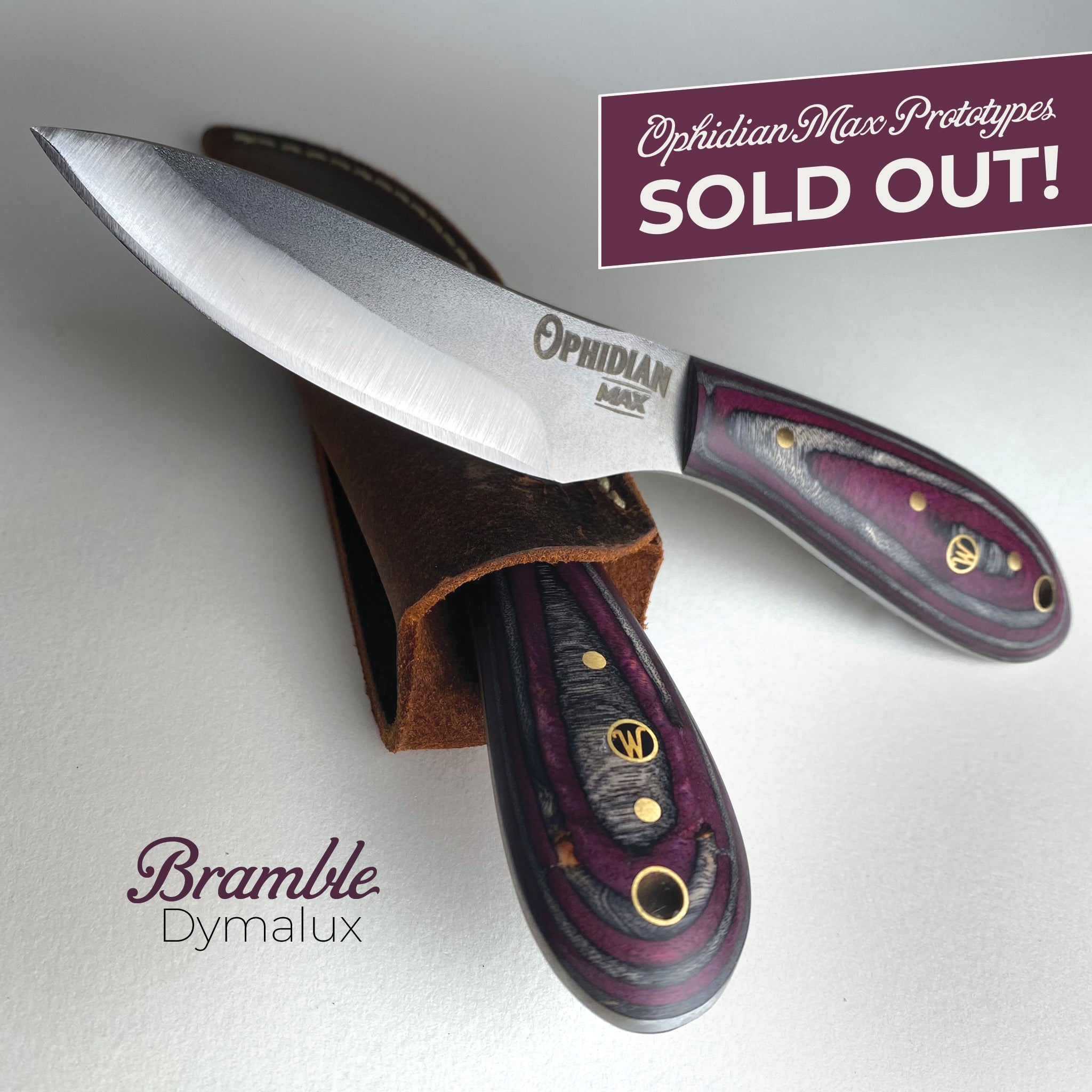 Ophidian MAX Prototypes – Woody Brand Knives