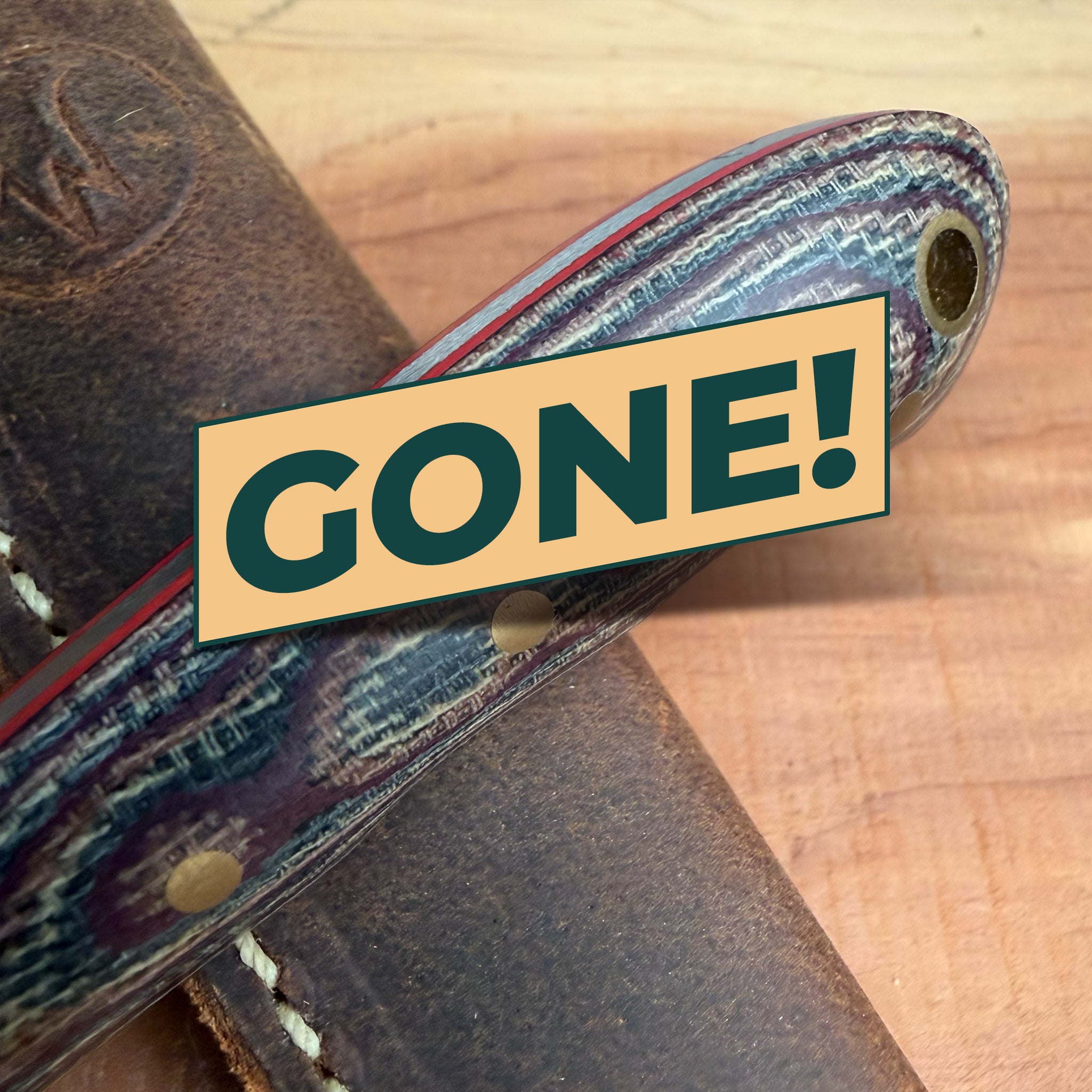 One & Only Damascus Python Micarta P'Cola