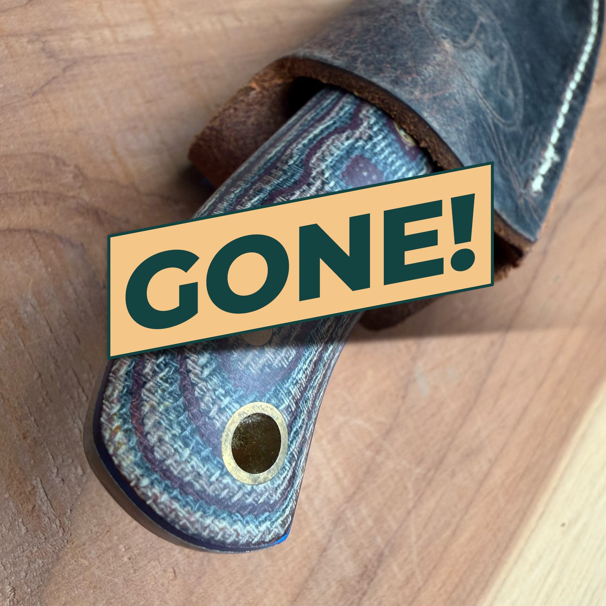 One & Only Damascus/Python Micarta PK