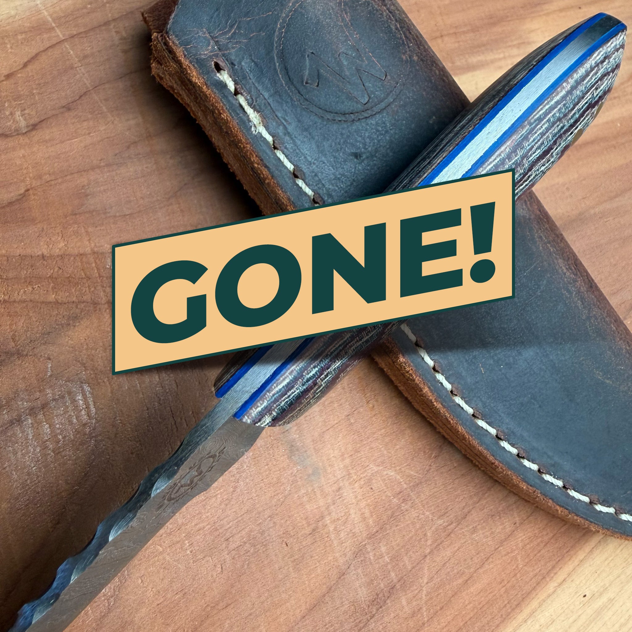 One & Only Damascus/Python Micarta PK