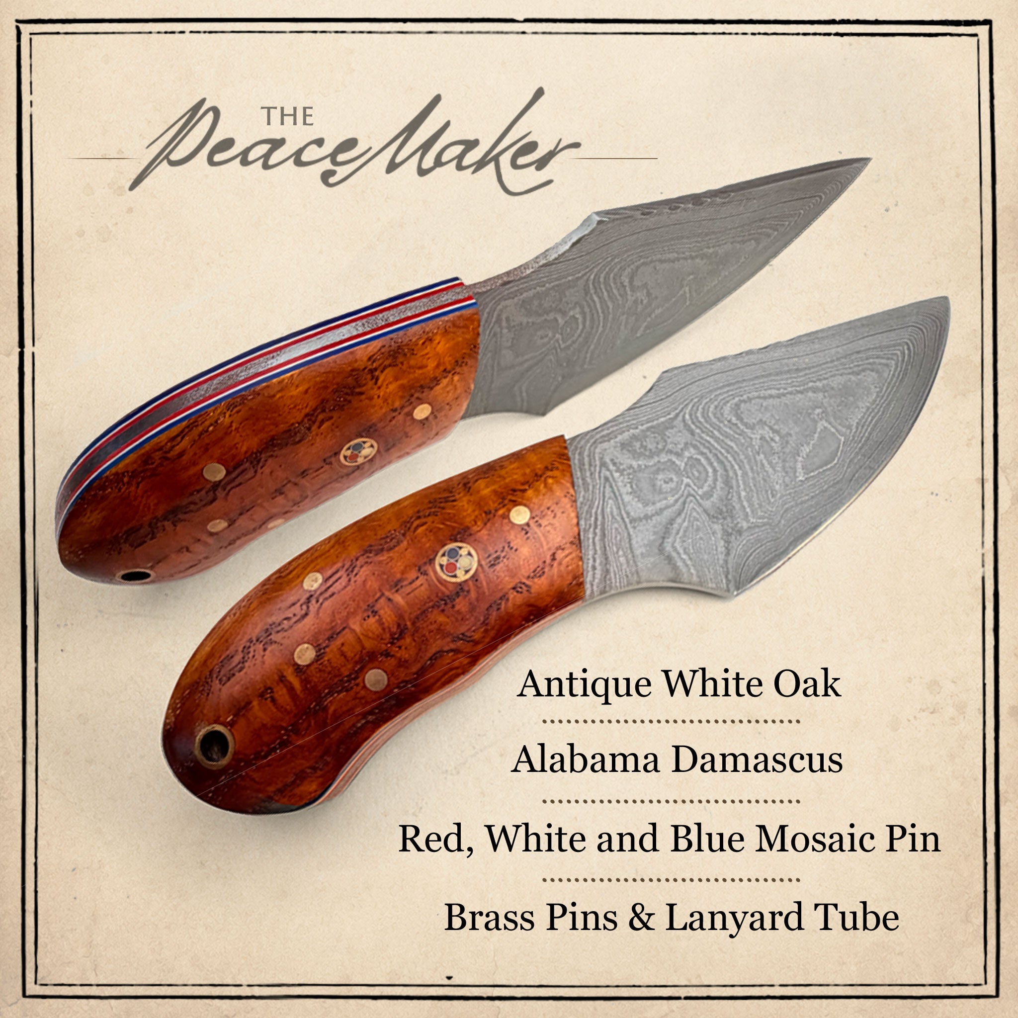 Handmade Bi-and-a-Half 5-1/2"" Frontier Peacemaker