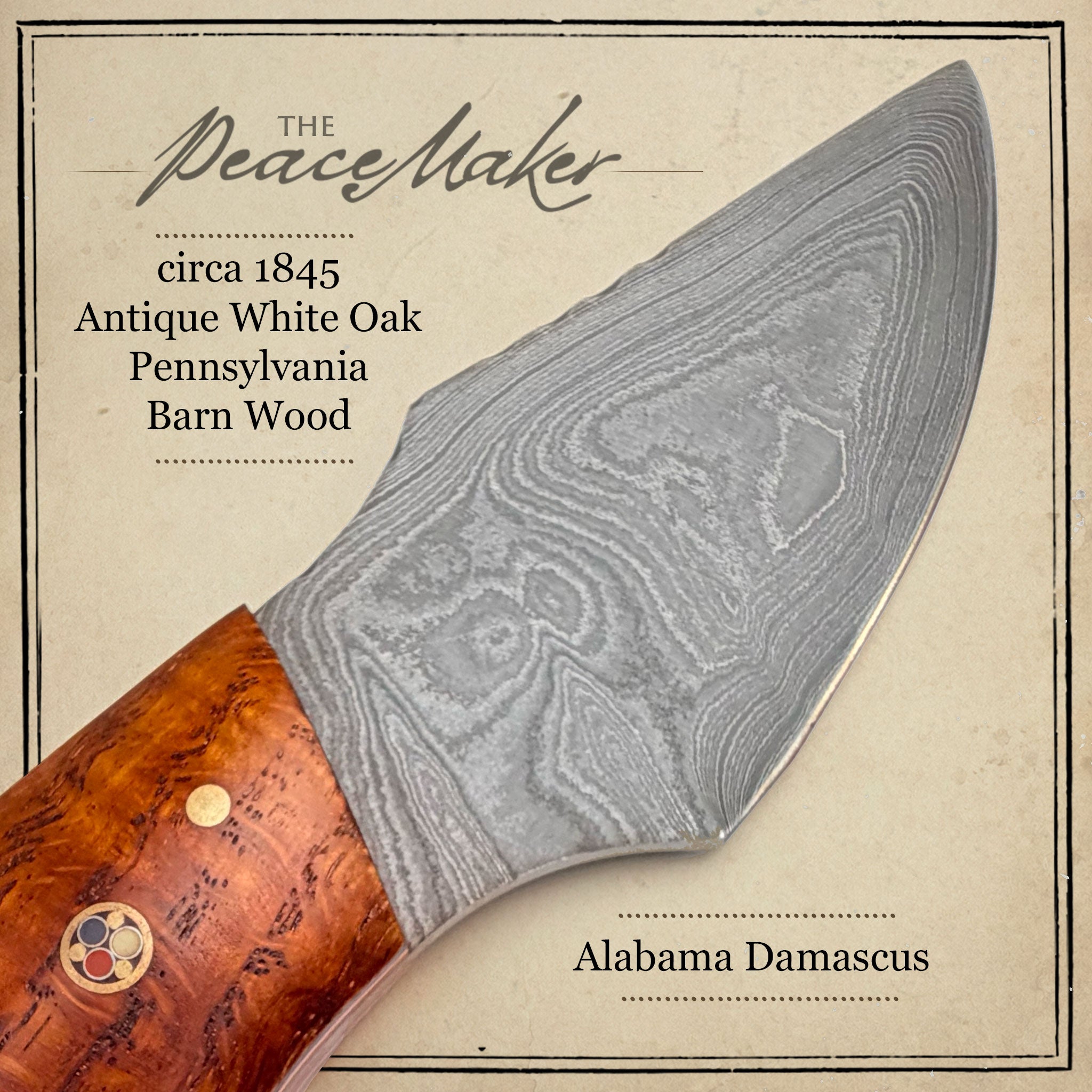 Handmade Bi-and-a-Half 5-1/2"" Frontier Peacemaker